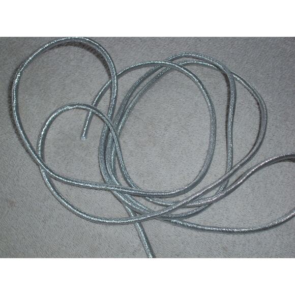 Silver Mylar Spaghetti Straps, spaghetti bridal prom dress shoulder straps - Picture 1 of 3